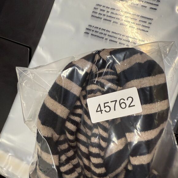 H&M Sweater Dress Women XS Black Striped Short Alpaca Button Up Long Sleeve - Picture 7 of 7